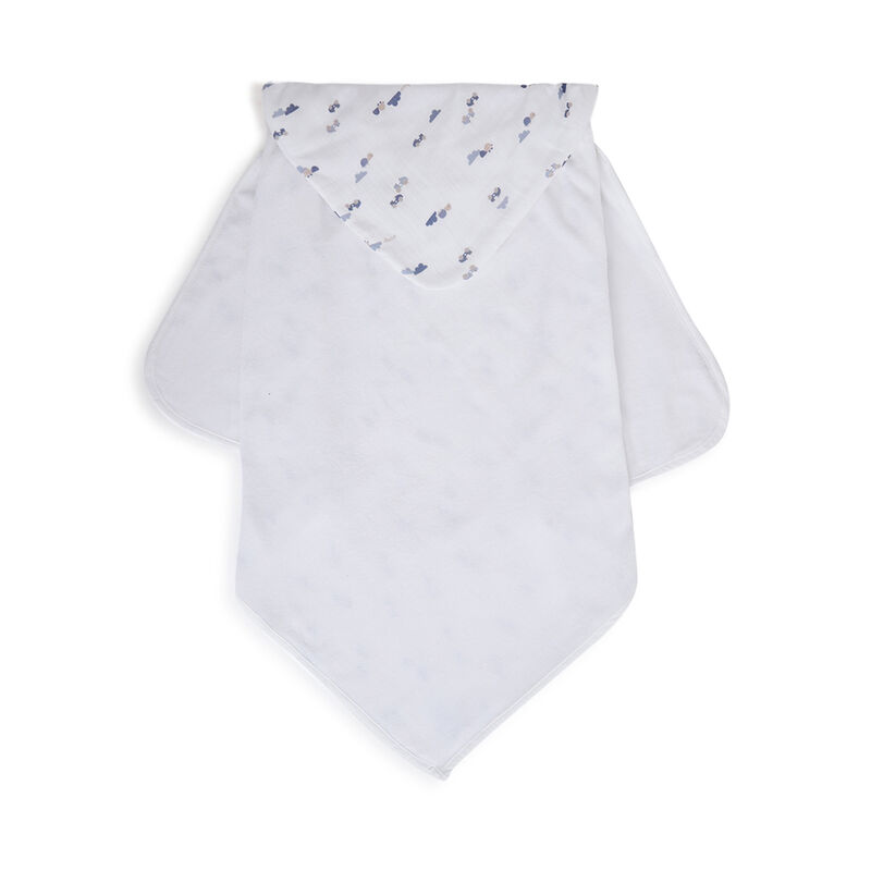 Boys White Woven Bathwrap image number 1